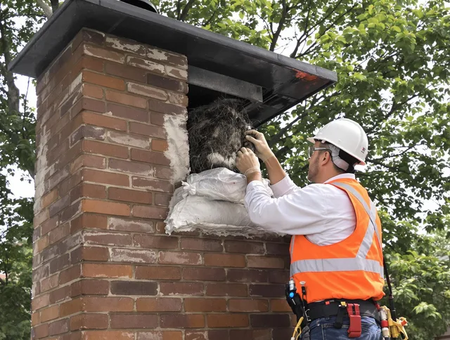 Humane removal of debris and animals by North Olmsted Chimney Sweep in North Olmsted, OH