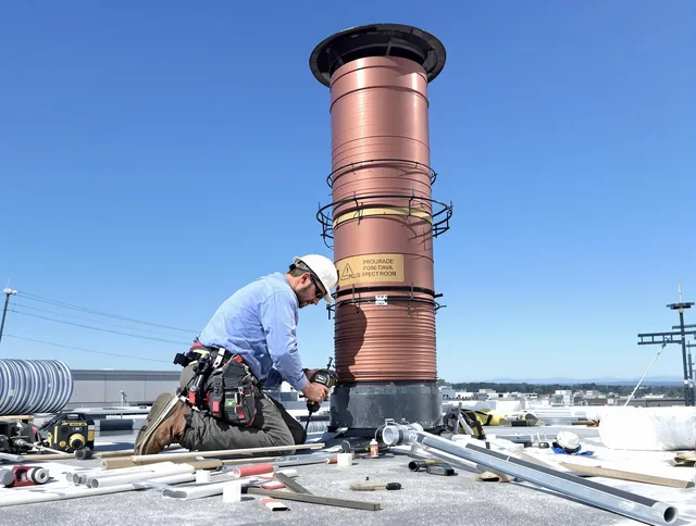 Installed chimney liner by North Olmsted Chimney Sweep in North Olmsted, OH