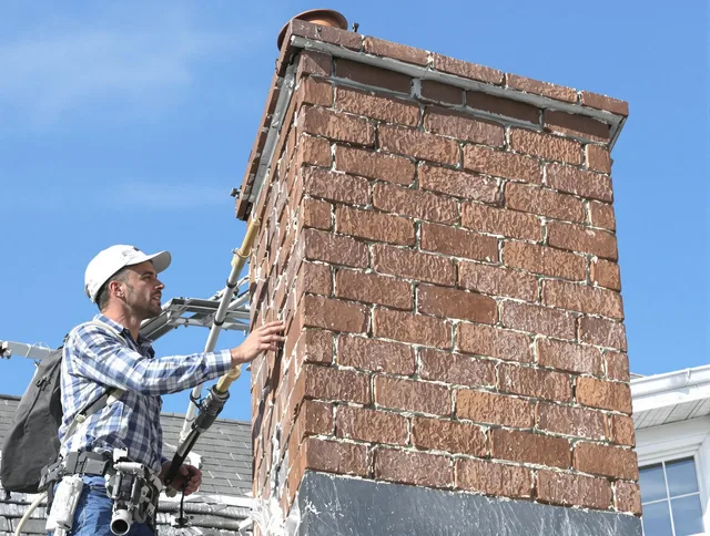 Brickwork for a chimney rebuild by North Olmsted Chimney Sweep in North Olmsted, OH