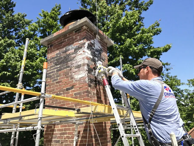 Structural chimney repair by North Olmsted Chimney Sweep in North Olmsted, OH